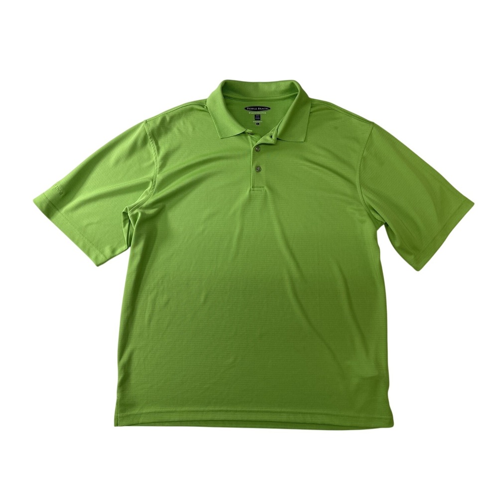 Pebble‎ Beach polo shirt Men's size Large green